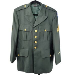 Men's Military Style Green Jacket